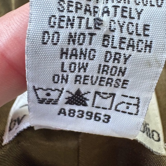 Linea by Louis Dell’Olio Olive Green Double Breasted Short Trench Coat Size S - Picture 12 of 16